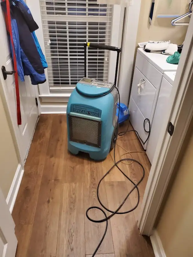 Commercial dehumidifier deployed for Flood Damage Cleanup in Somerville
