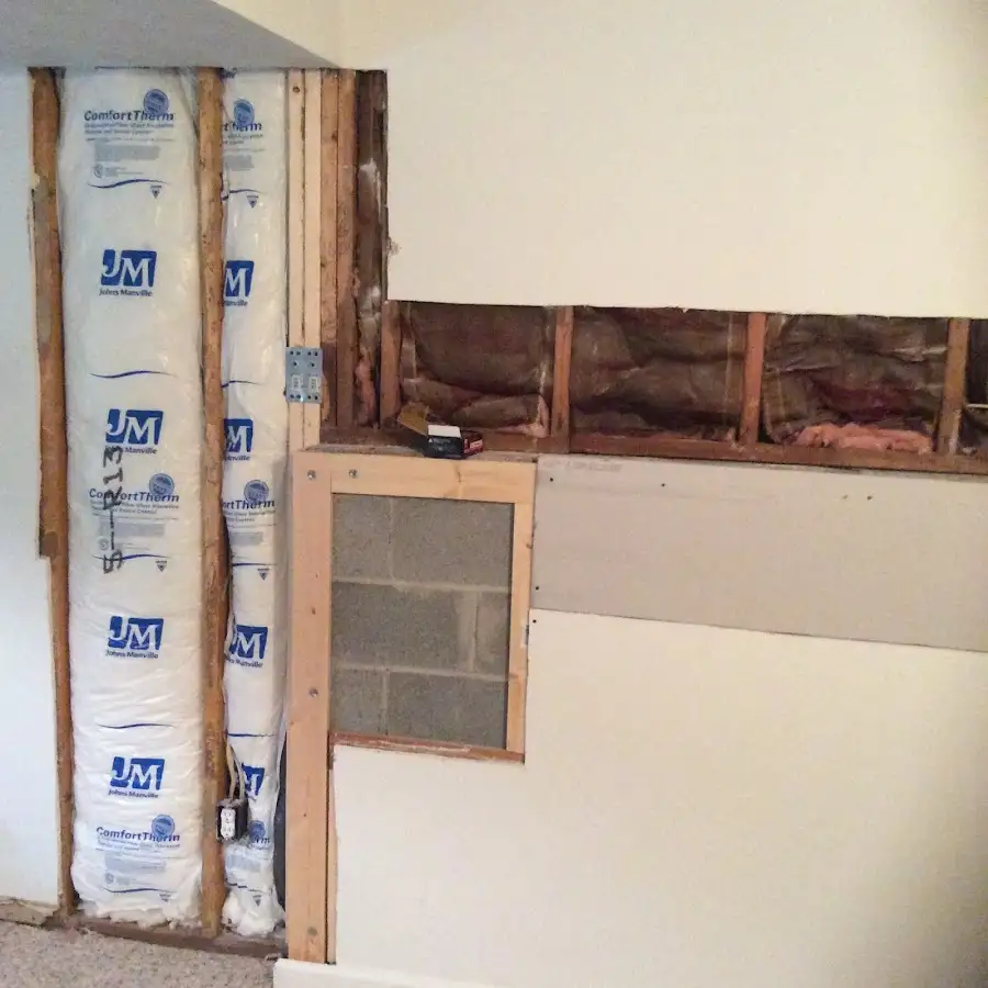Wall insulation replacement during Structural Drying in Somerville